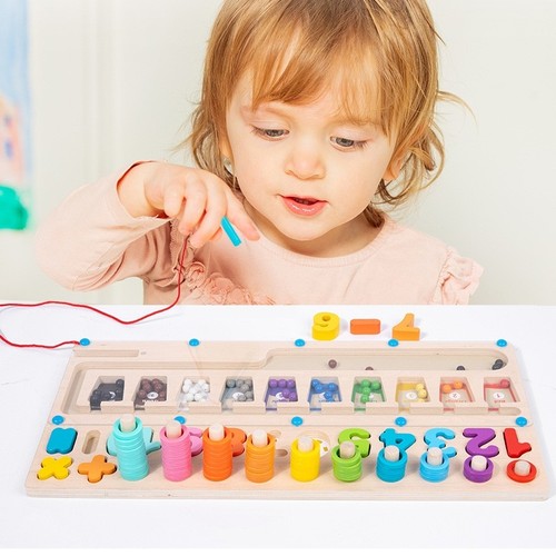 Montessori magnetspiel holz - montessori,