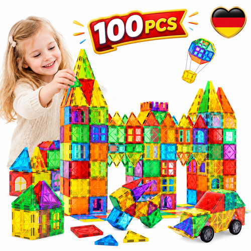 100 stk magnetische bausteine - stk,