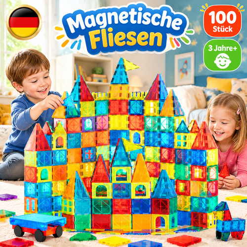 100 stk magnetische bausteine - 100,